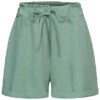 Cloud5ive Damen Musselin Short Mit Umschlag Und 2-Pockets Bindedetail Grün