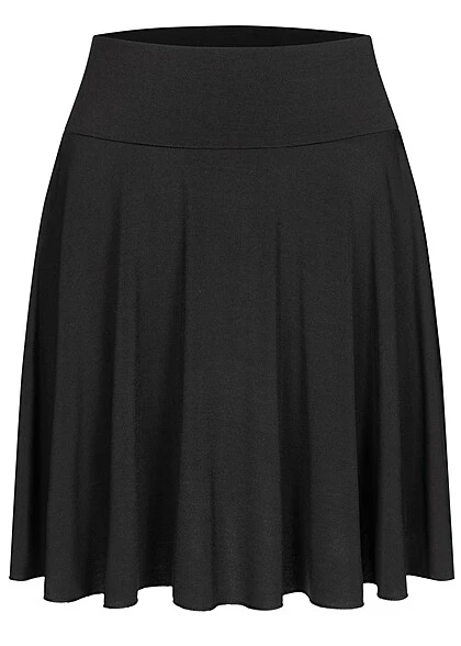 Cloud5ive Damen 2in1 Rock Mit Handytasche Schwarz 3 Cloud5ive Damen 2in1 Rock Mit Handytasche Schwarz