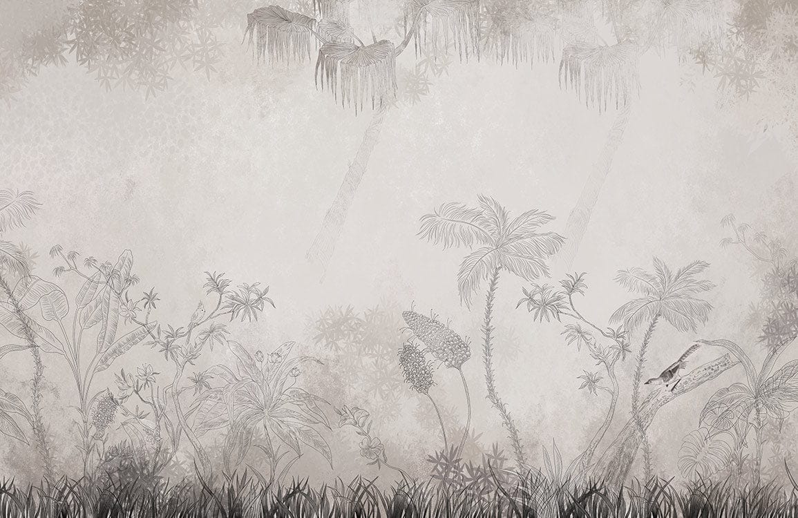 Luftig Und Leicht -Luftig Und Leicht grey forest wallpaper mural plain